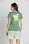 Zivame Citrus Summer Buttersoft Knit Poly Short Set - Pale Blue — thumbnail 2